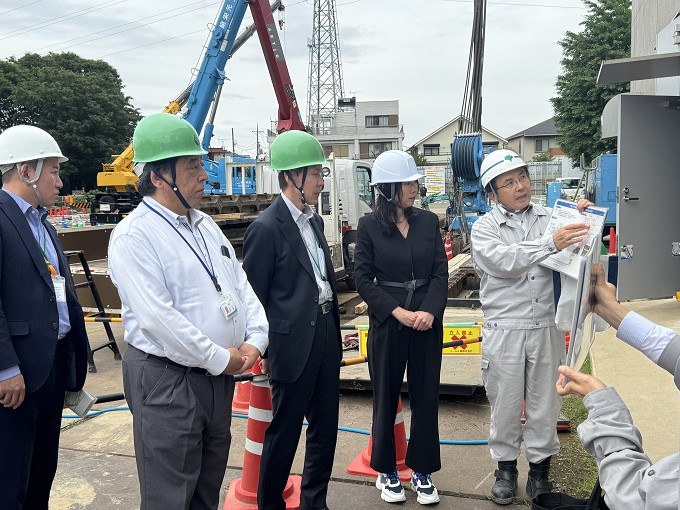 下高井戸調節地視察