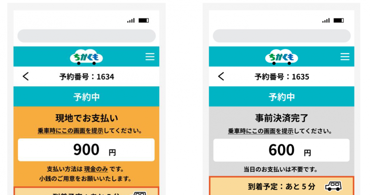 マイチケットの画面