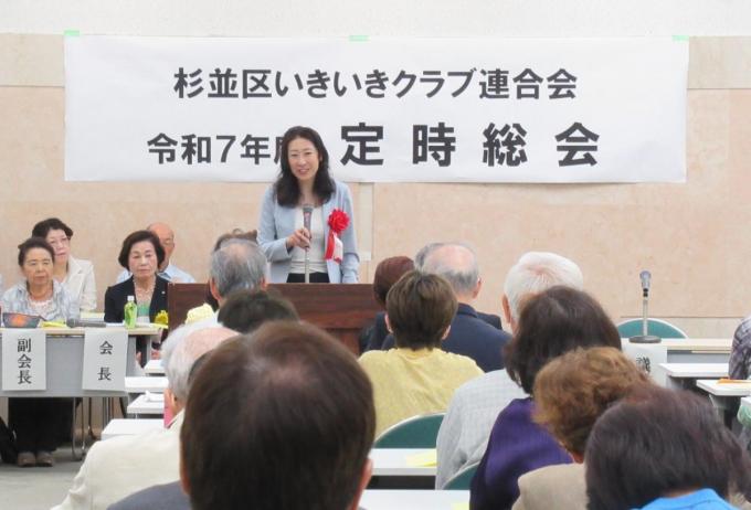 挨拶する区長の様子3