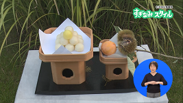 角川庭園の月見団子の写真