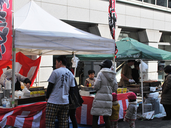 屋外に出ている屋台