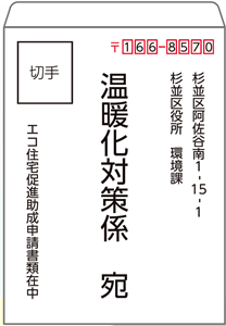 郵送(封筒)の例